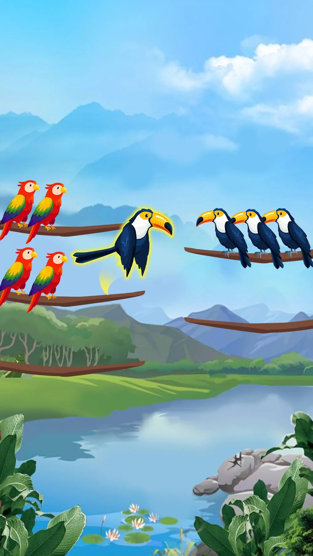 Bird sort puzzle. Bird sort puzzle