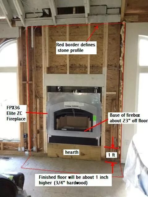 There is a an fireplace