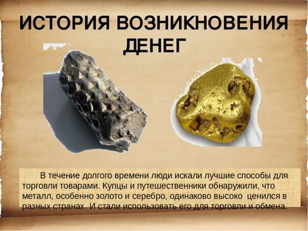 Как появились деньги кратко 7 класс