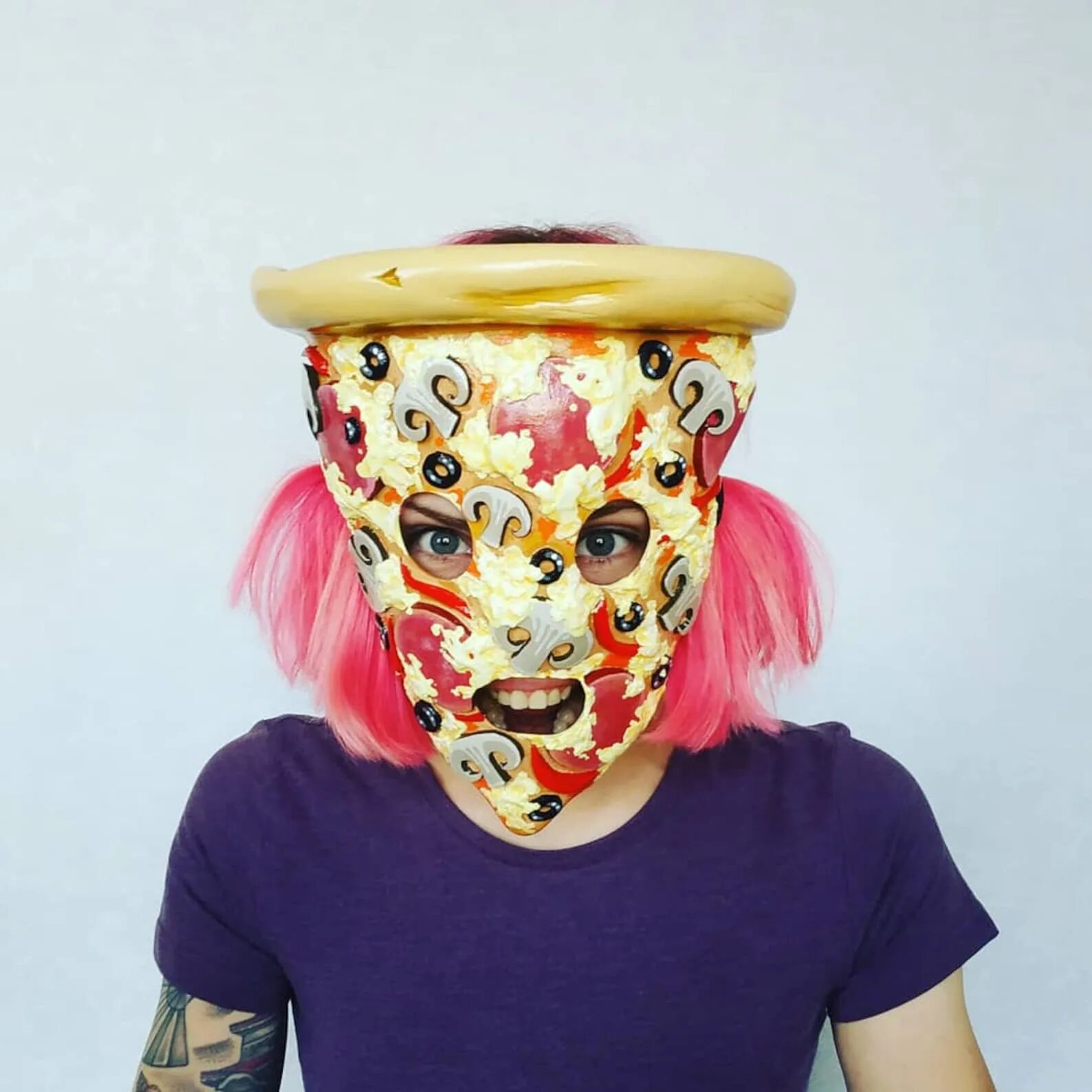 Костюм пиццы маска. Маска для вечеринки пицца. Pizza Costume.