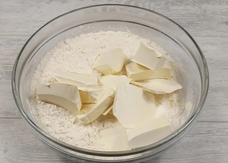 Торт масло с мукой