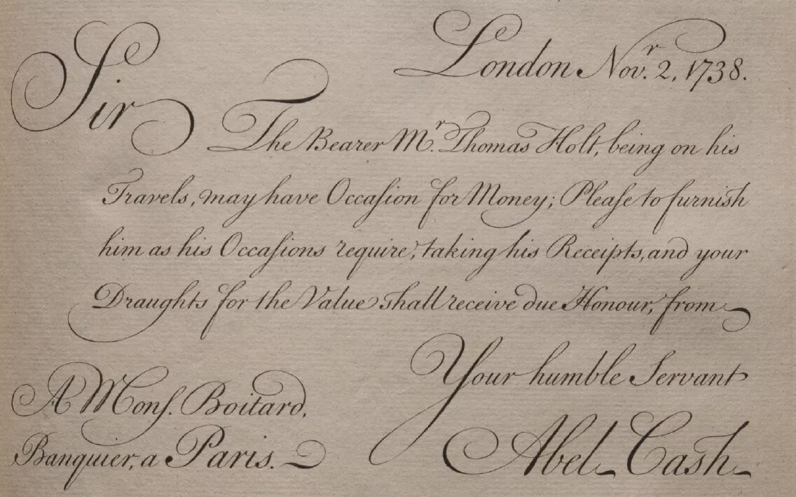 English script
