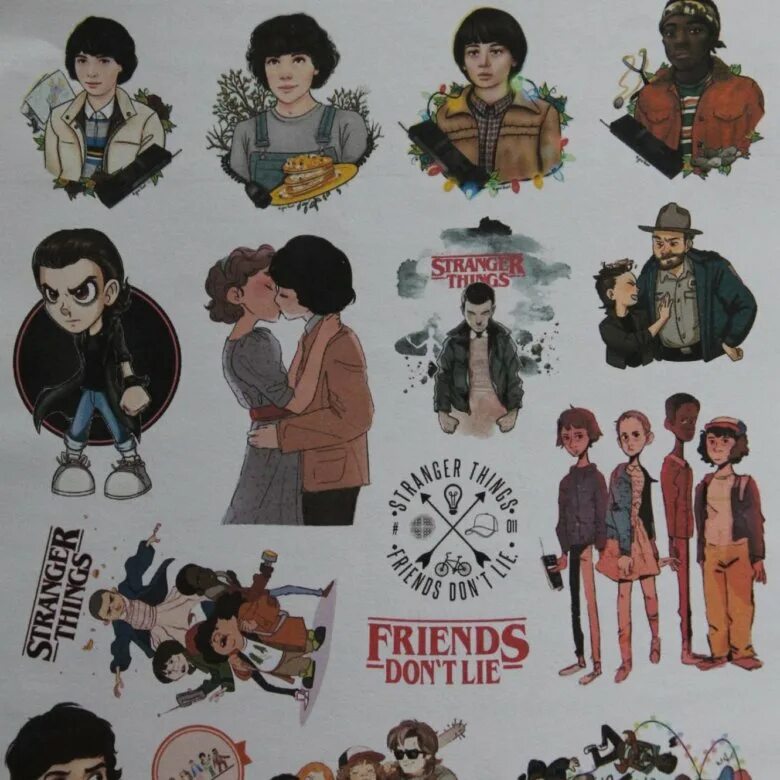 наклейки очень странные дела. наклейки в стиле очень странные дела. стикеры из очень странных дел. стикеры очень странные. стикеры очень странные.