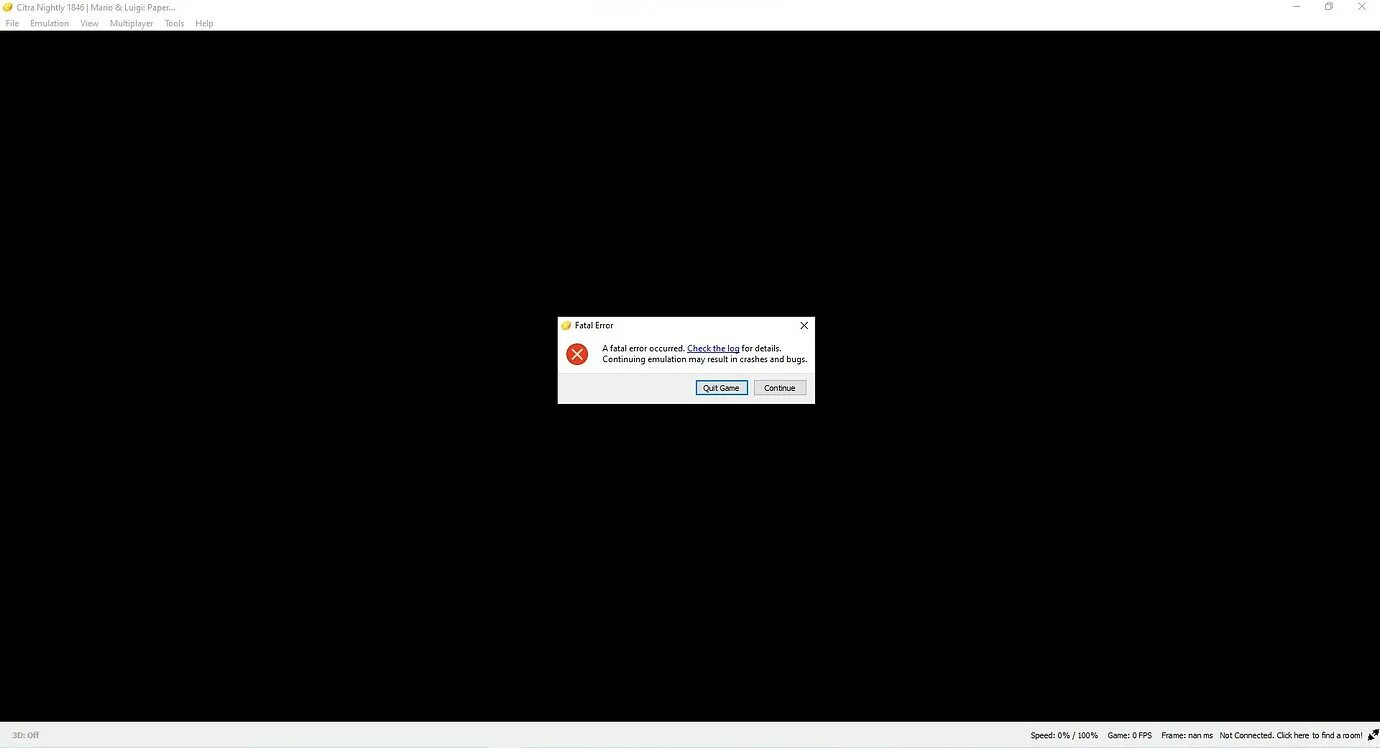An error occurred a system error occurred