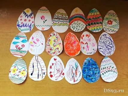 Рисование средняя пасхальное яйцо