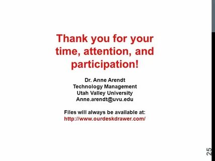 Thanks for your participation
