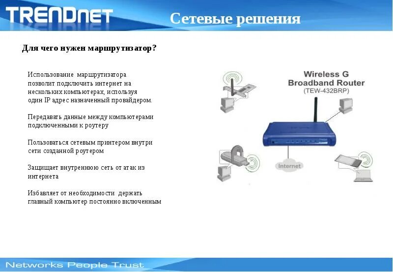 Функции сетевого маршрутизатора