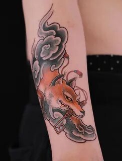 9 Tailed Fox Tattoo Fox tattoo Sleeve tattoos 9 tails fox...