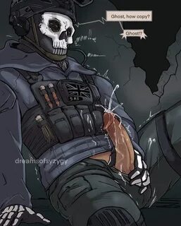 Simon ghost riley - *ghost está a observando user do outro lado do receio e...