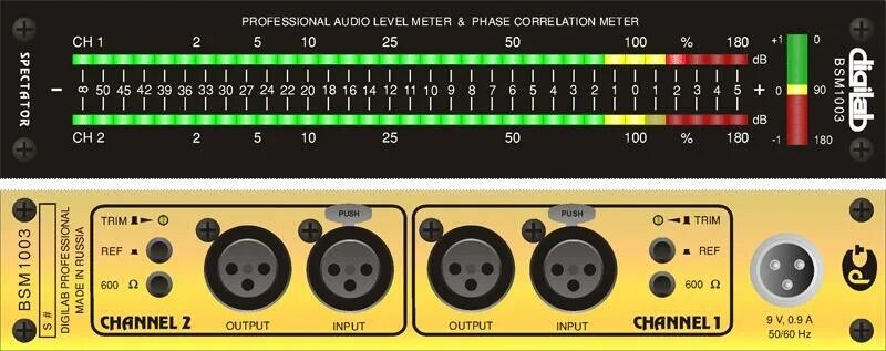 Digilab Spectator BSM-103. Измеритель уровня звукового сигнала. Прибор для измерение уровня видеосигнала. Измеритель звук уровня сигнала звука. Output level