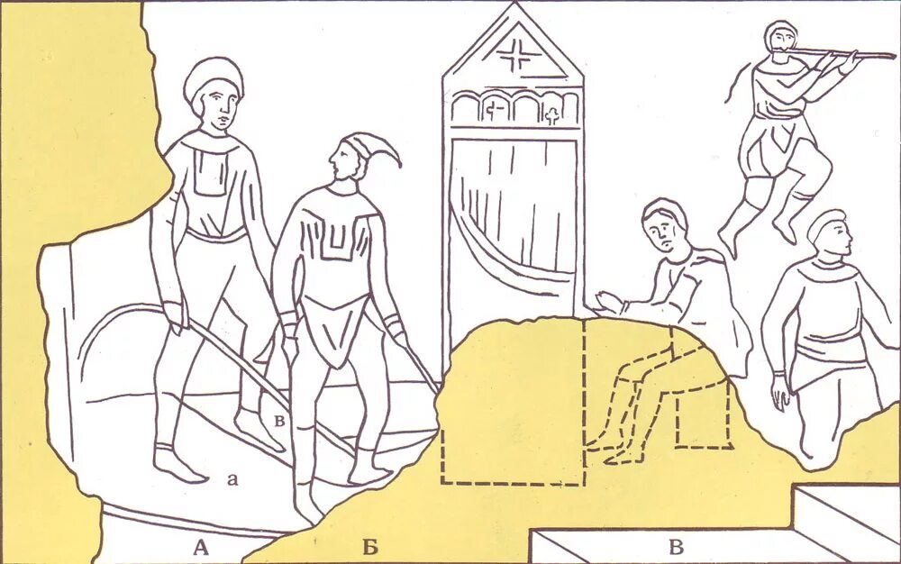 Скоморохи фреска софийского собора в киеве. Скоморохи фрески софии. Собор софии киевской фрески скоморохи. Скоморохи фрески софии. Скоморохи фреска софийского собора в киеве.