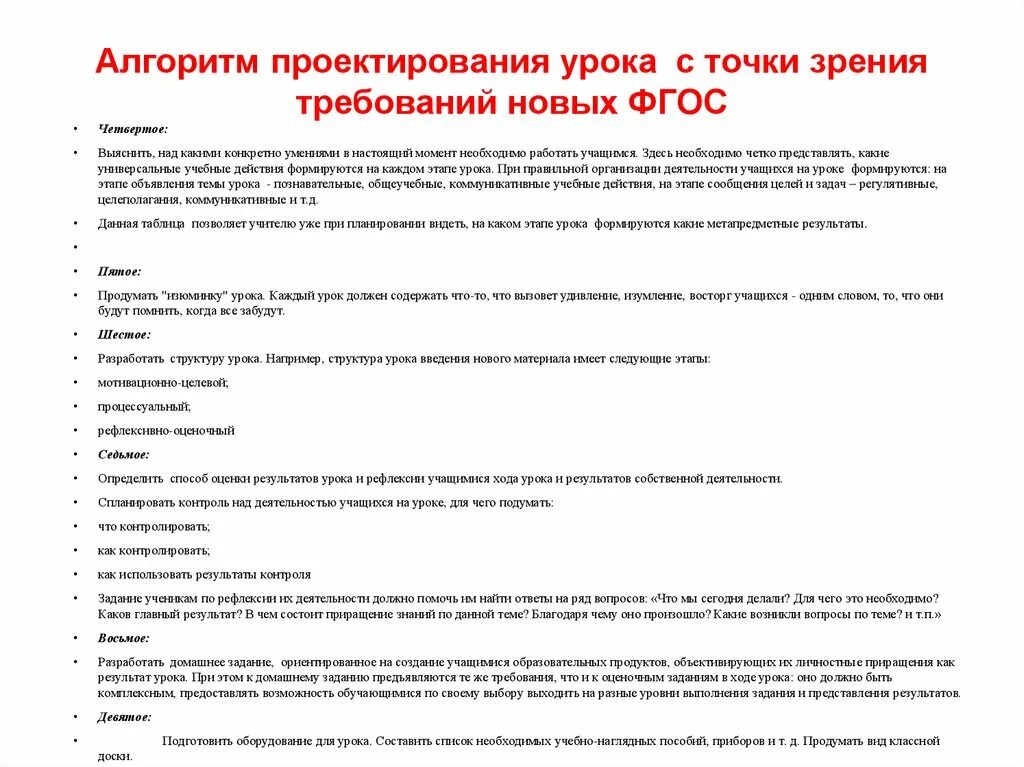 Проведение уроков по фгосам. Алгоритм проектирования урока. Этапы проектирования урока по ФГОС. Алгоритм урока по ФГОС. Алгоритм проектирования урока с точки зрения требований новых ФГОС.