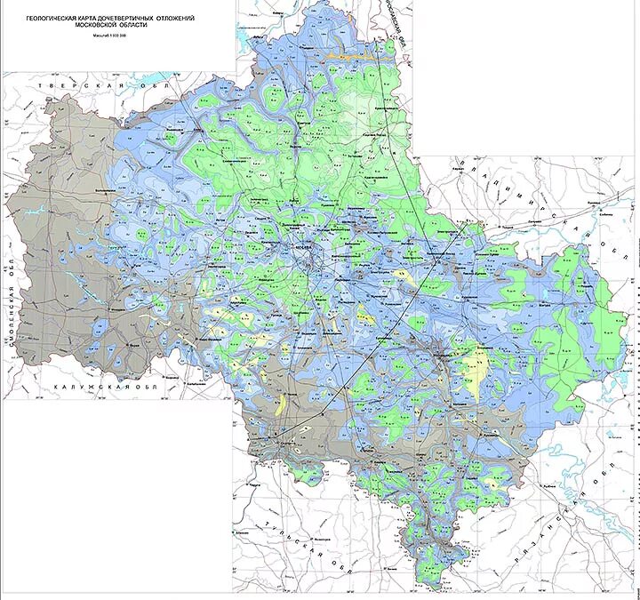 Геологическая карта Московской области. Карта рельефа Московской области. Геология Московского региона. Геология Подмосковья.