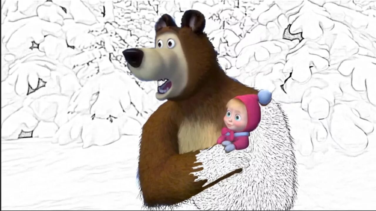 Маша и медведь художник фонк. Раскраска. Маша и медведь. Маша и медведь рисунок. Медведь из Маши и медведя раскраска. Раскраска Маша и медведь волки.