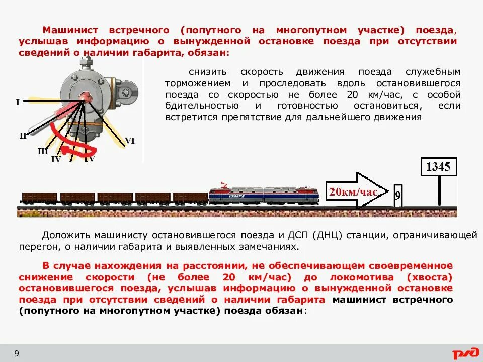 Машинисты поездов отправляемых в порядке регулировки