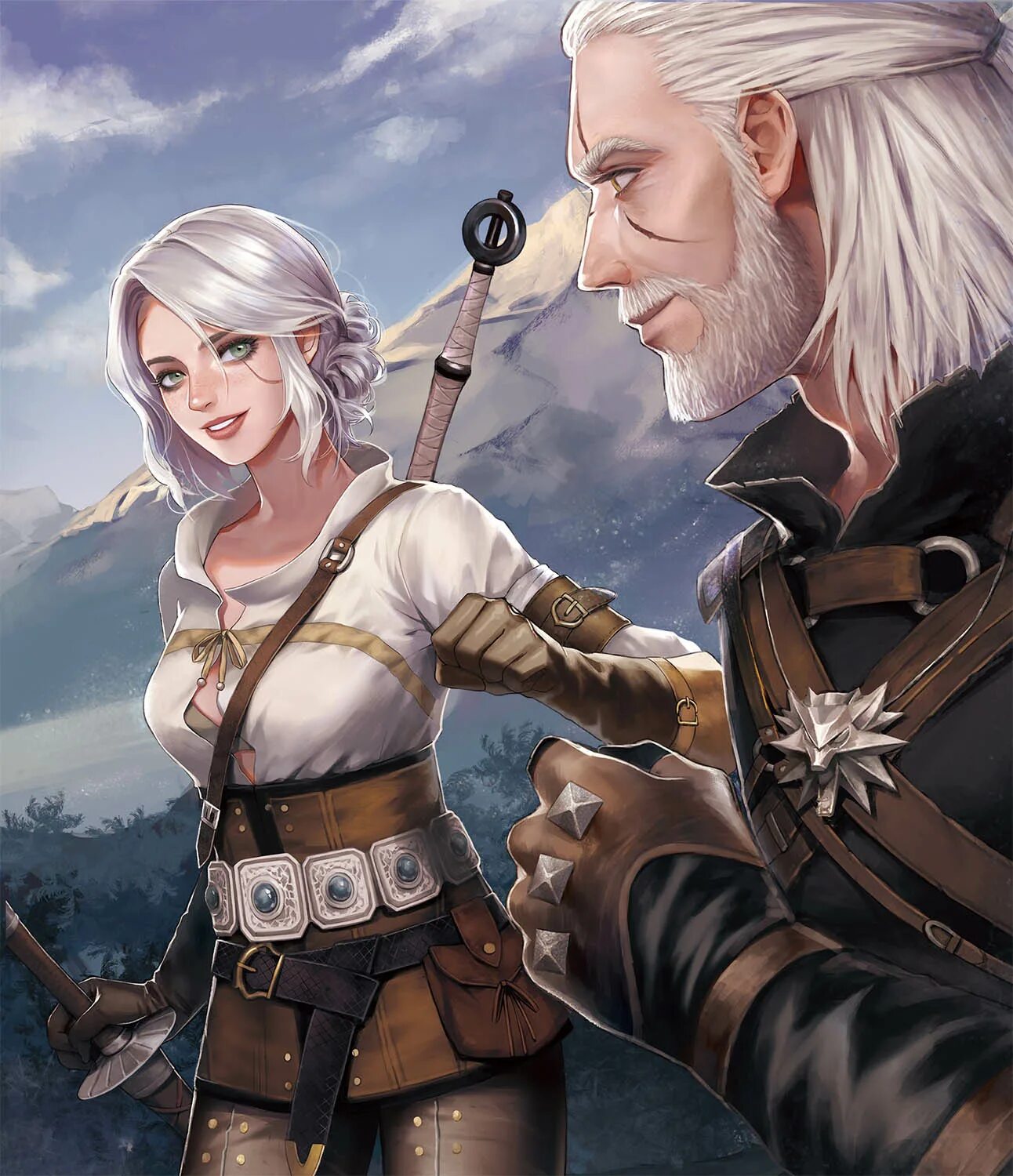 The witcher 3 геральт. Геральт из ривии ведьмак 3. Ведьмак 3 геральт и цири. Ведьмак цири арт. Witcher 3 animations.