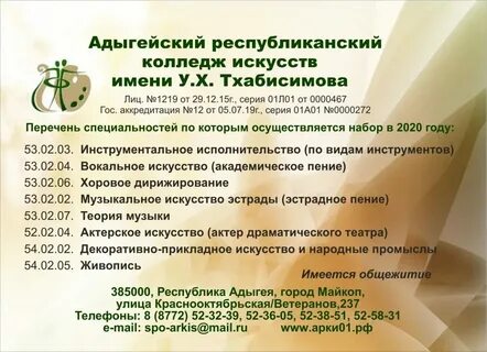Г майкоп колледж
