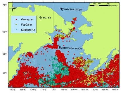Карта районов промысла