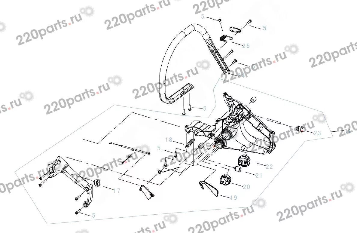 Барабан сцепления 3/8"x6 для бензопил Partner P340 S, P350 S, P360 S 5747185-01: