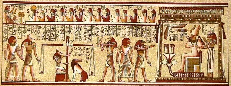 Душа в древности. Загробный мир древнего Египта. Суд Осириса в древнем Египте. Загробный суд в древнем Египте. Фрески древний Египет загробный мир.