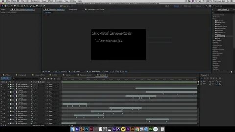 Проекты after effects титры.