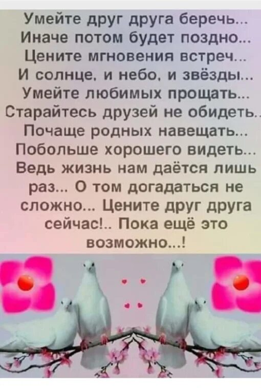 Стихотворение поздно. Умейте друг друга беречь. умейте друг друга беречь иначе потом. умейте друг друга беречь стих. умейте друг друга беречь иначе потом будет поздно цените.
