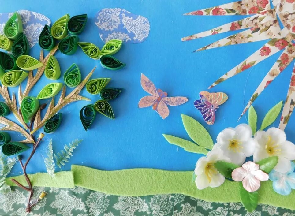 Поделки на апрель. Весенняя аппликация. весенняя аппликация для детей. весенние поделки своими руками.