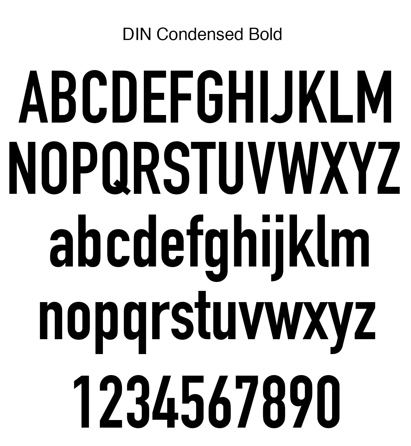 Шрифт din condensed