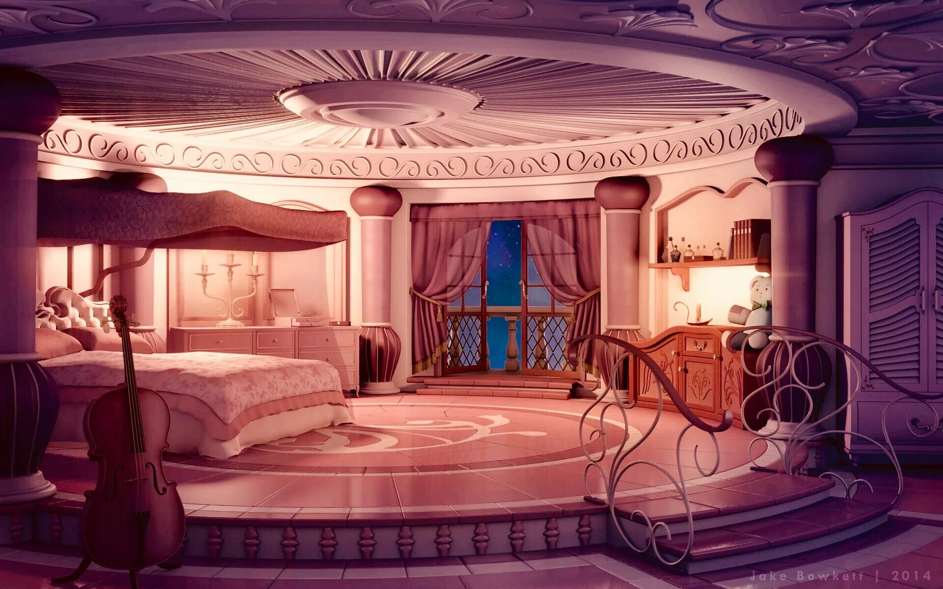 Тайна спальня принцессы. Комната принцессы арт. Спальня принцессы фэнтези. Фэнтези комната.