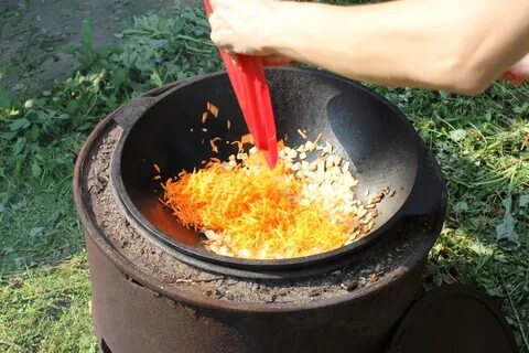 Каша в казане