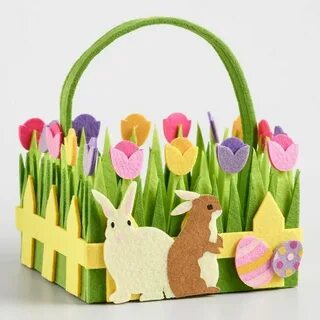 Корзина из фетра