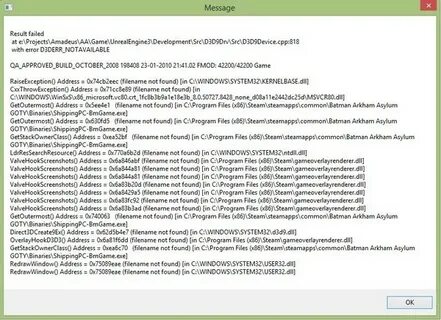 Unknown exception 0x80000003