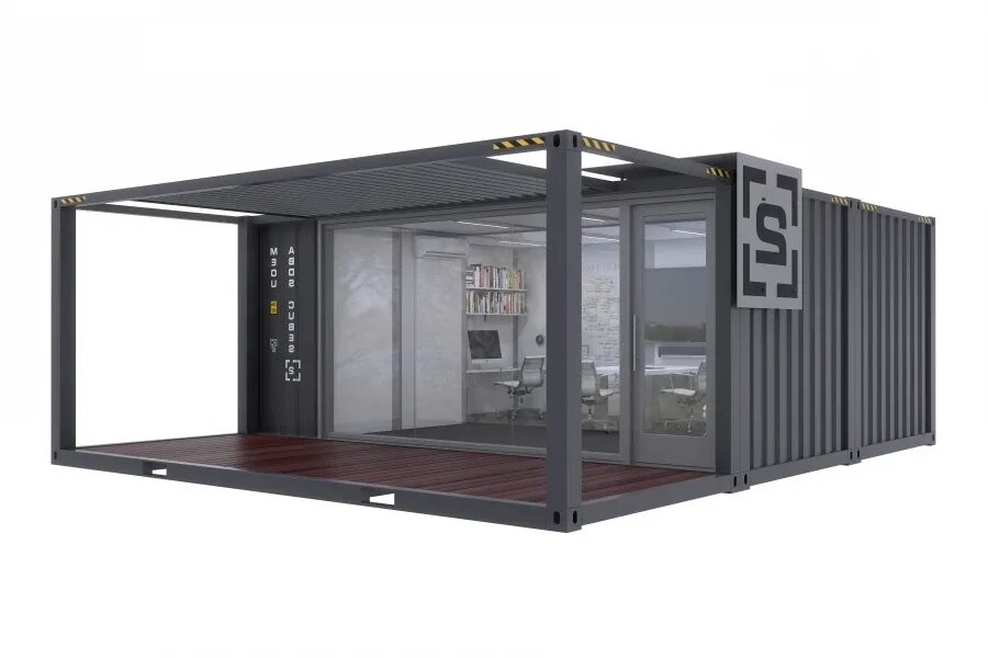 Сборный модуль. Офисный блок-контейнер 20&#039; вм20-container. блок-контейнер модуль 6000х2400х2500мм. вм20-container офисный блок-контейнер 20 (с/н 202563276). блок контейнер тини хаус.