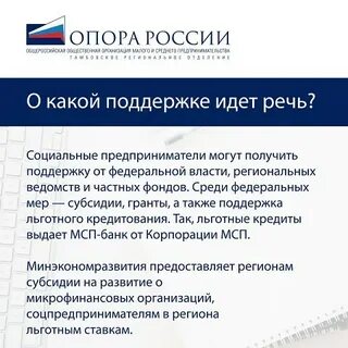 Реестр социальных предпринимателей