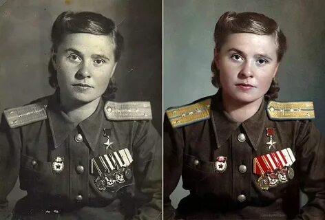 Как старые сделали цветными