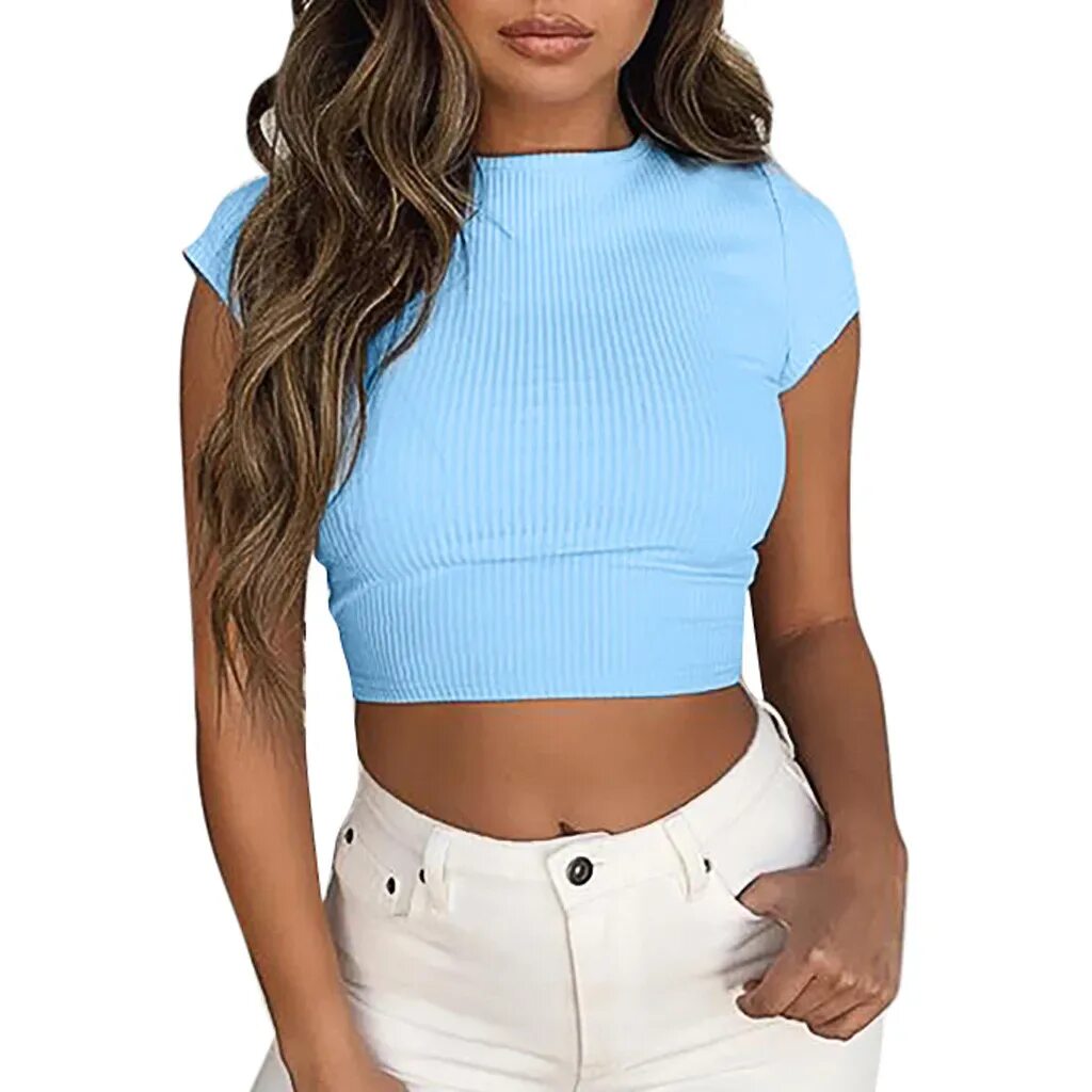 топ женский. топы женские короткие. черный короткий топ. короткая футболка женская. короткий топ с пышными рукавами.