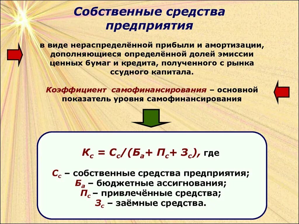 Собственные средства организации это