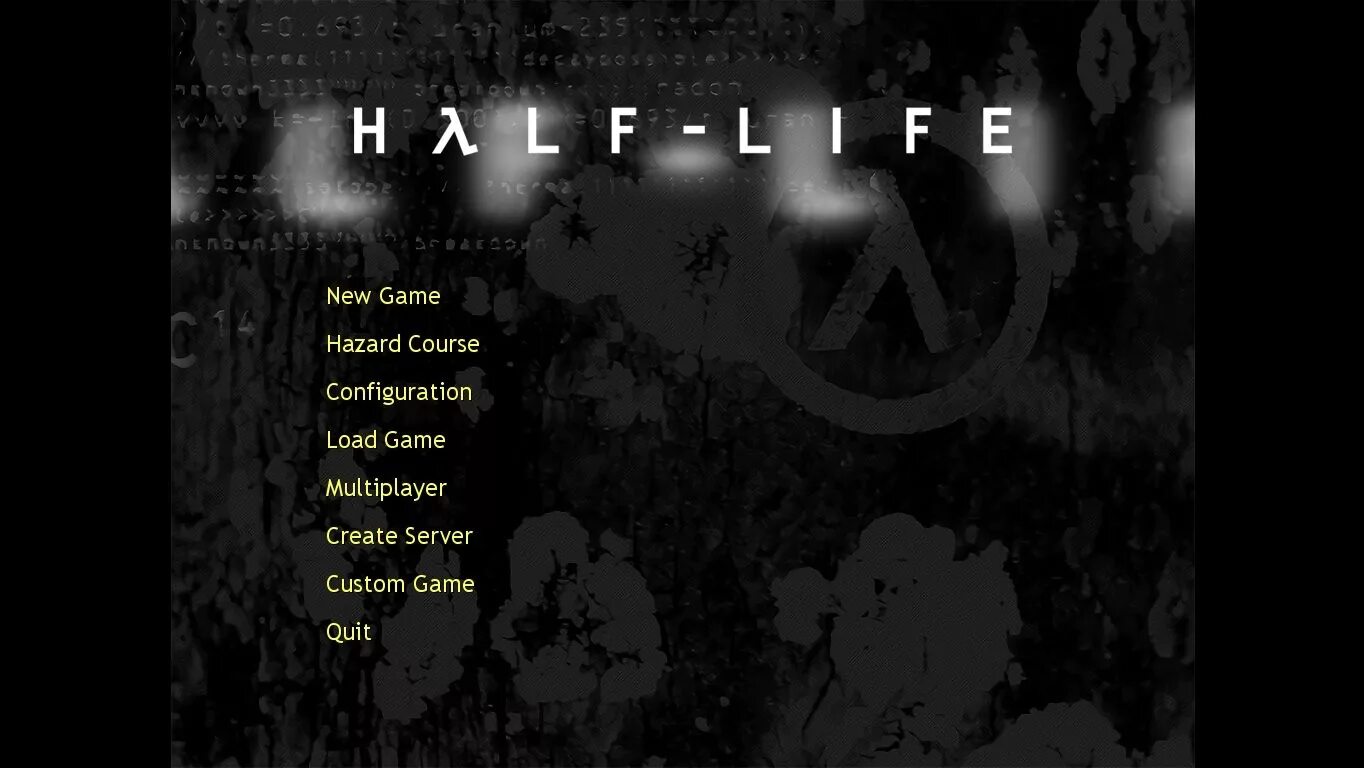 Half Life 1 меню. Half Life главное меню. Half Life 2 главное меню. Half Life 1.1.2.1 меню. Выйди в главное меню игры