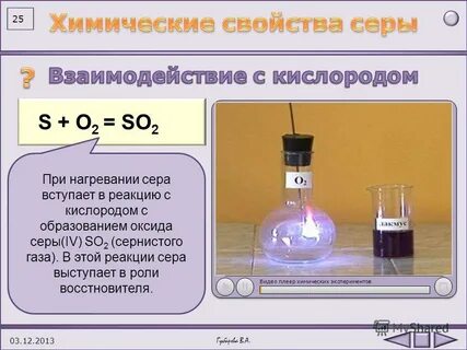 Сернистый газ кислород оксид серы vi