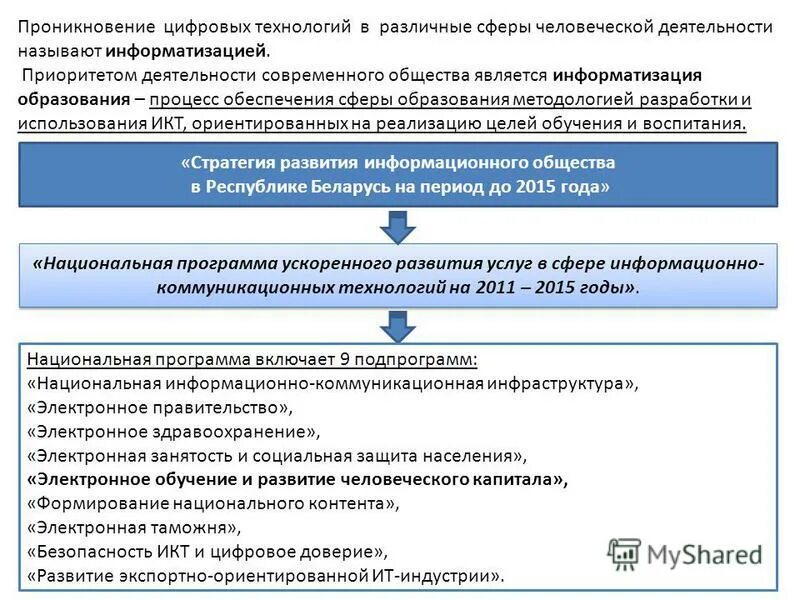 Цифровое проникновение. Цели и задачи информатизации. Основным приоритетом деятельности по информатизации являются ответ. Современные информационно образовательные среды. Основными приоритетами деятельности по информатизации являются.