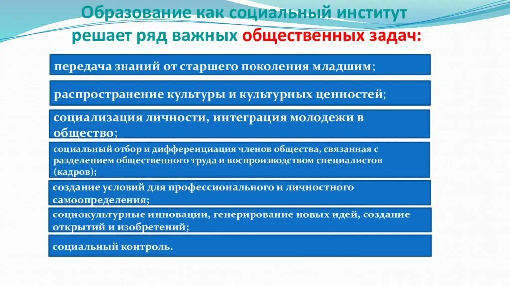 Институты являются результатом. Образование как социальный институт. Функции института образования. Функции образования как соц института. Образование как социальный институт решает ряд важных.