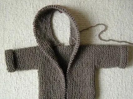 Связать капюшон спицами для связанной кофты