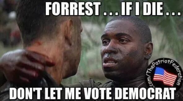 Let me die i know. If i die don't Let me vote Democrat. Forrest Gump memes. Don't Let me vote for Biden. Let me die.