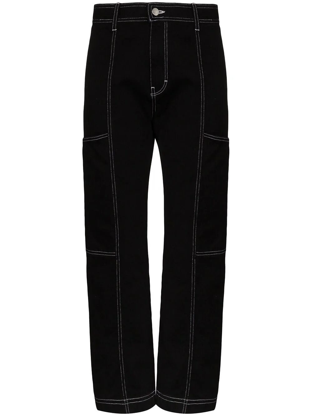Черные брюки с белыми швами. Карго джинсы женские 2024 чёрные. Black Momo Jeans Cargo 5885. Джинсы с белой строчкой. Черные джинсы с белой строчкой.