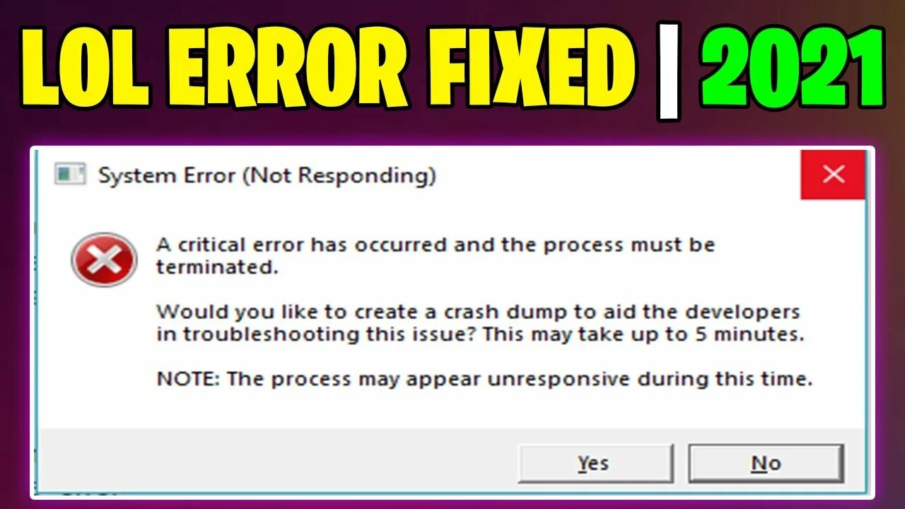 Critical Error has occurred and the process. Краш ошибка. Ошибка a critical Error occurred.