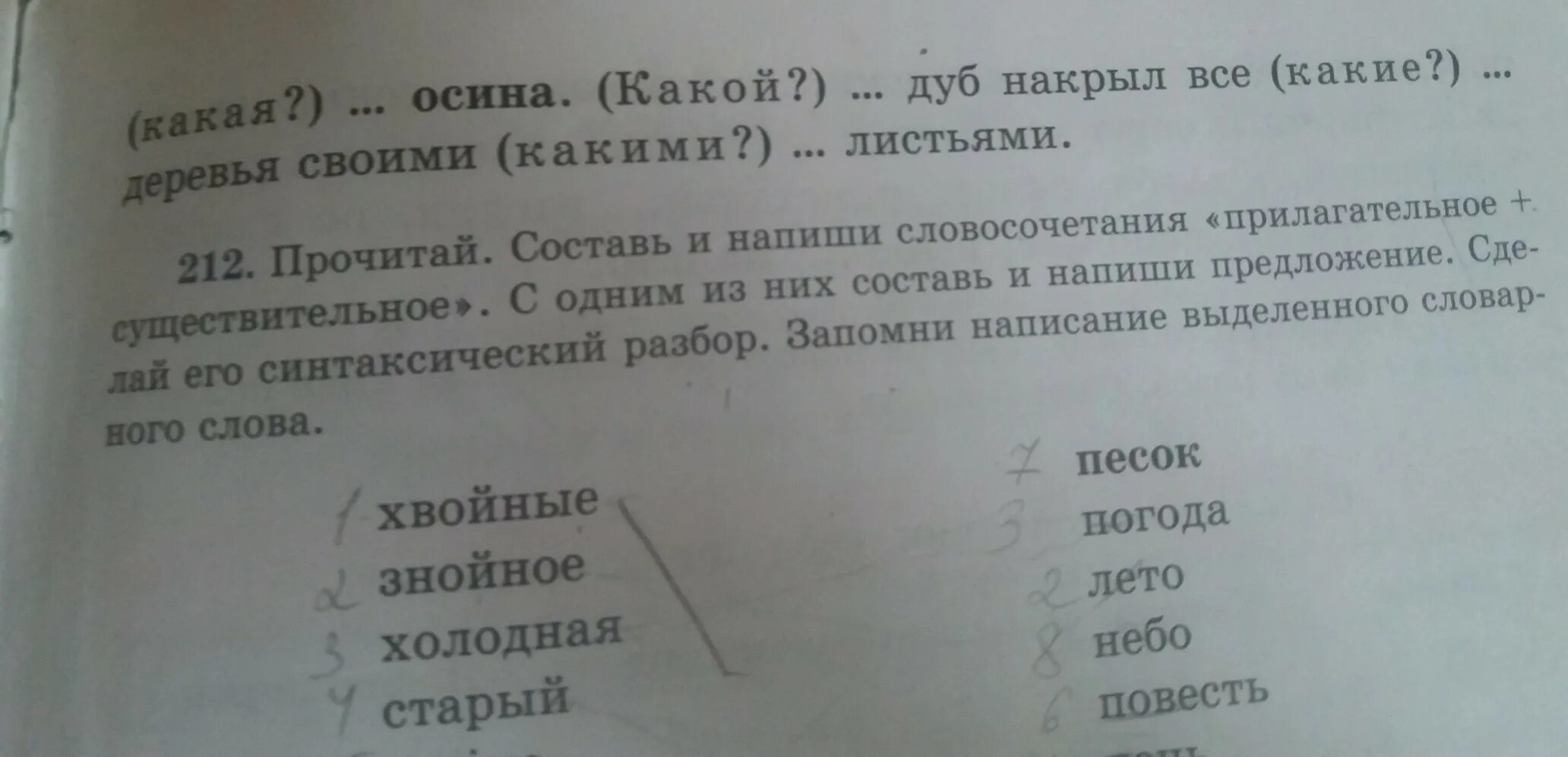 Падеж слова осины