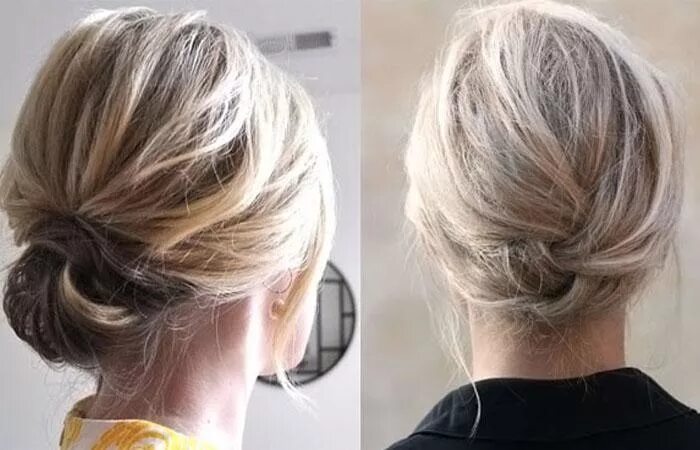 Short hair tutorial. Kort hår updo, Hårlængder, Medium hår