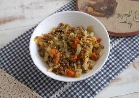 Чечевица с мясом и овощами