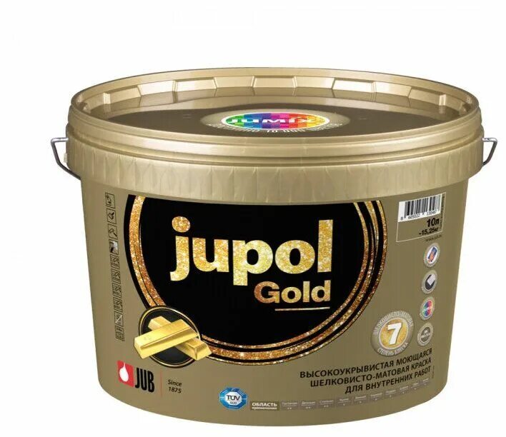 Краска gold. Краска jub jupol Gold база. Краска jub jupol Block 51249. Золото водостойкое. Производители красок под золото.