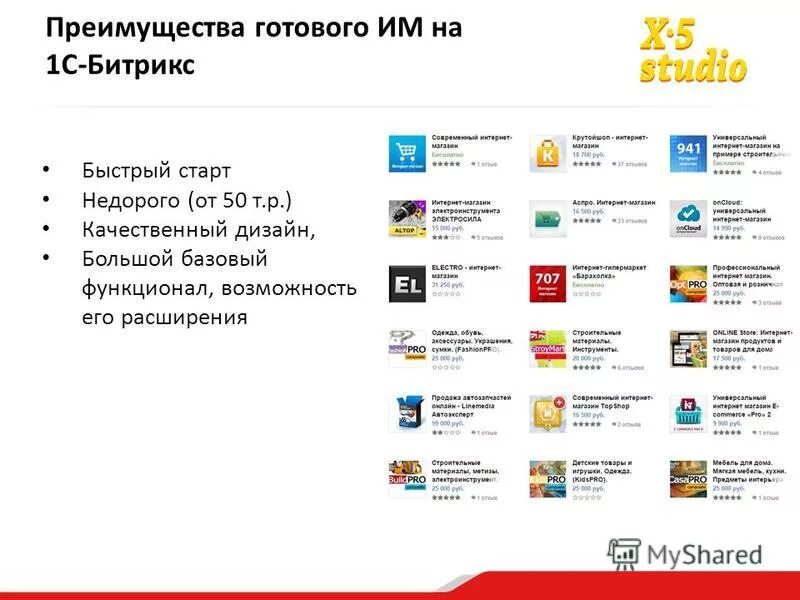 Преимущества готовых. Преимущества готовых